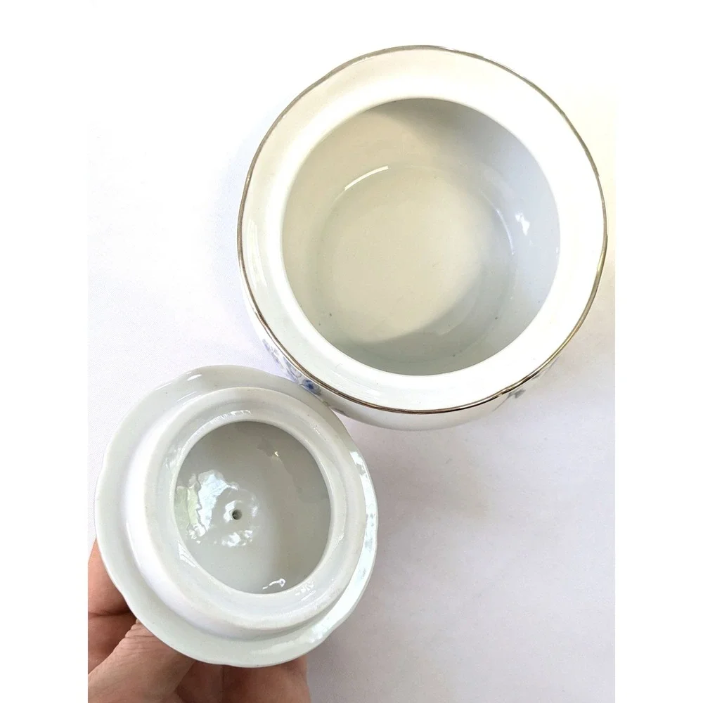 Fine Bohemian China Rhineland Rose Bowl Sugar Creamer Czechoslovakia 3-Peice Set